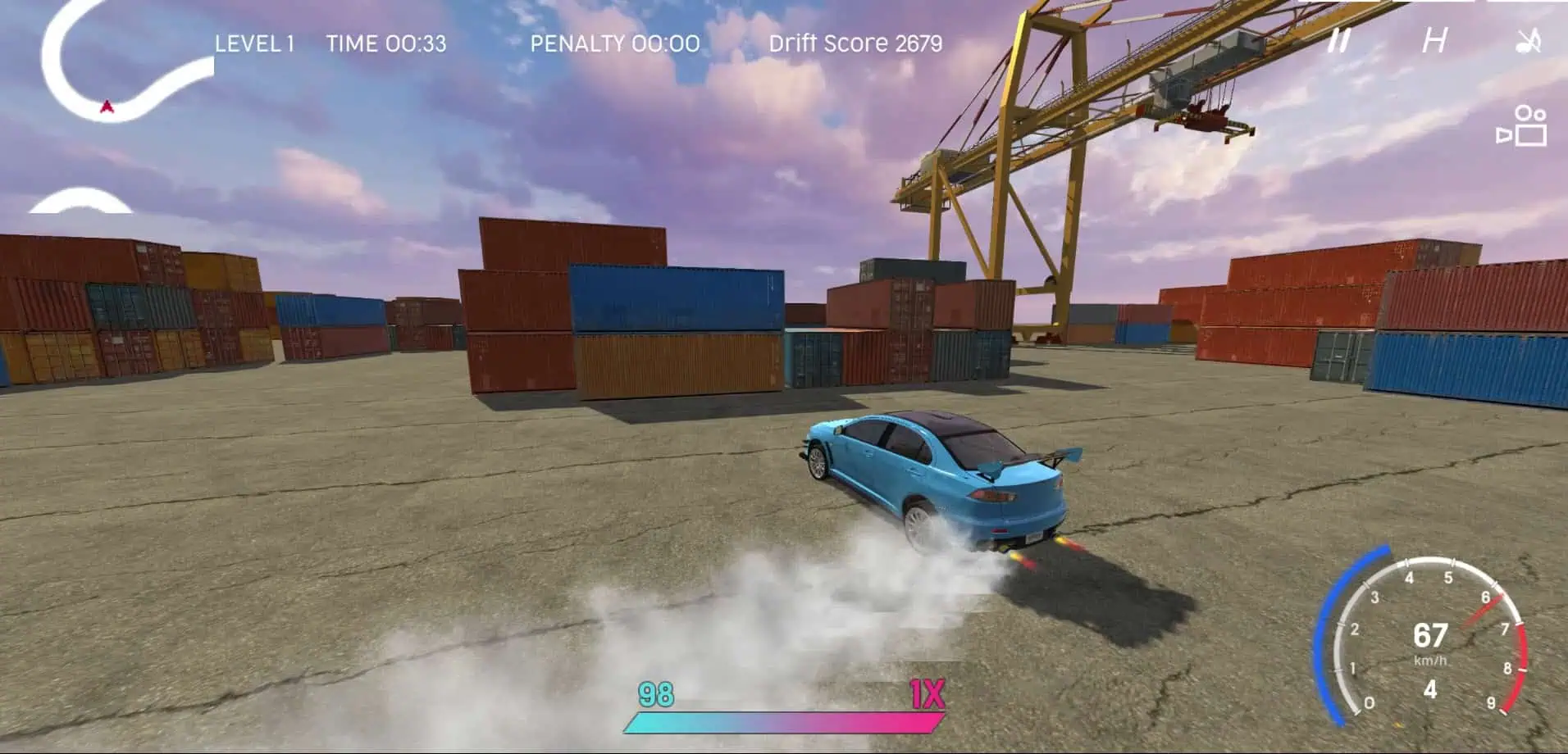 Crazy Drift default controls on keyboard