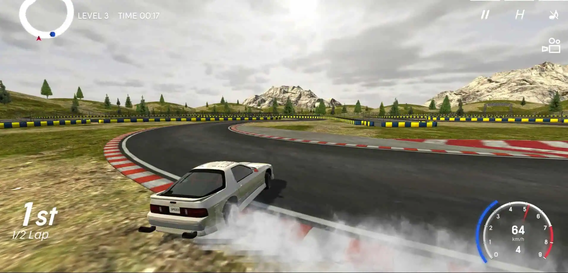 Crazy Drift modes: track, playground, and stunt