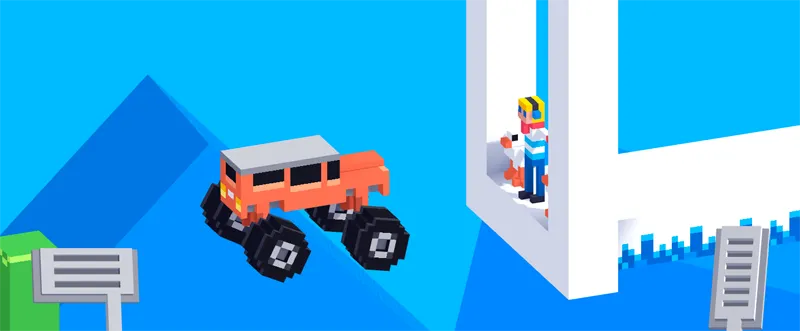 Drive Mad 2 reading jumps and broken bridges