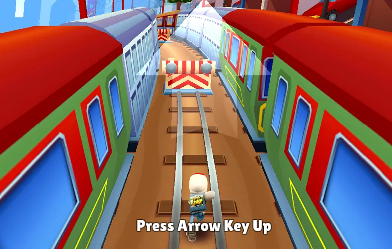 Subway Surfers lane and movement controls